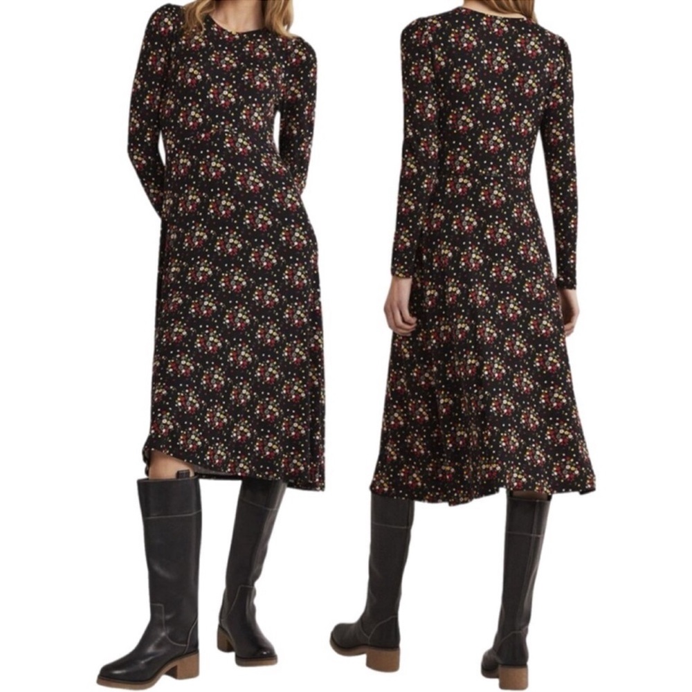 Boden Crew Neck Jersey Midi Dress